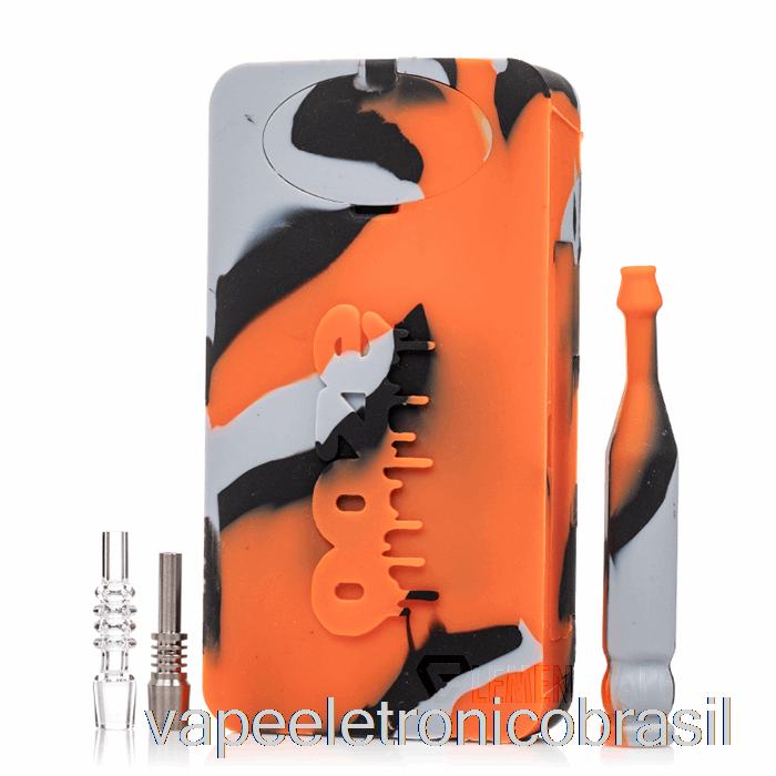 Vape Eletrônico Ooze Slugger Dabbin Silicone Dugout Camaleão (preto/verde)